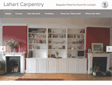 Tablet Screenshot of lahartcarpentry.co.uk